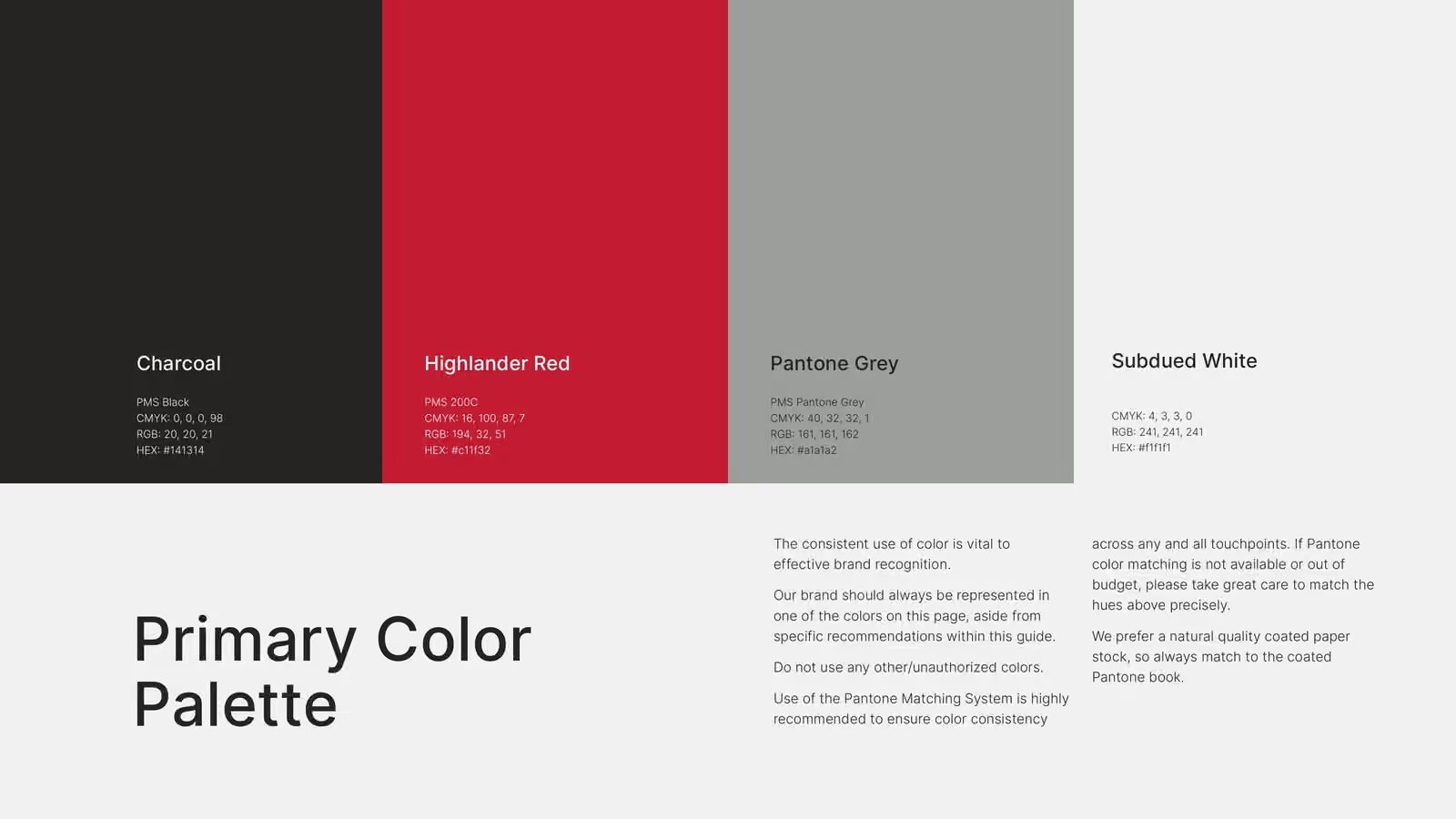 The primary palette.