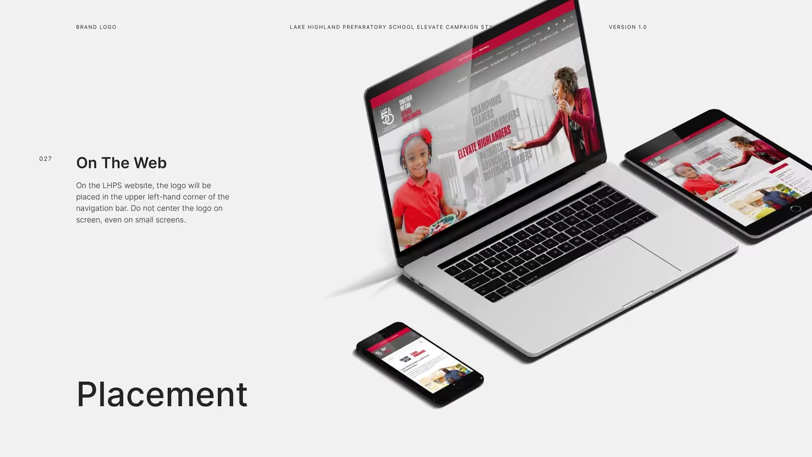 The campaign on the web.