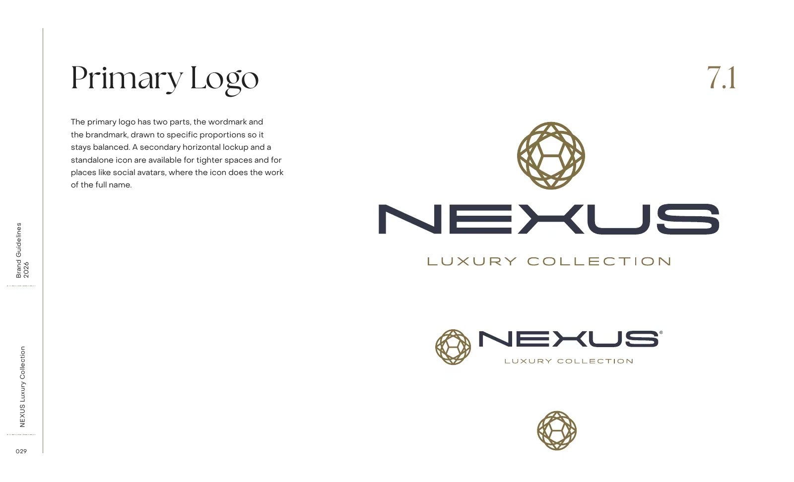 The brand guidelines: the primary logo.
