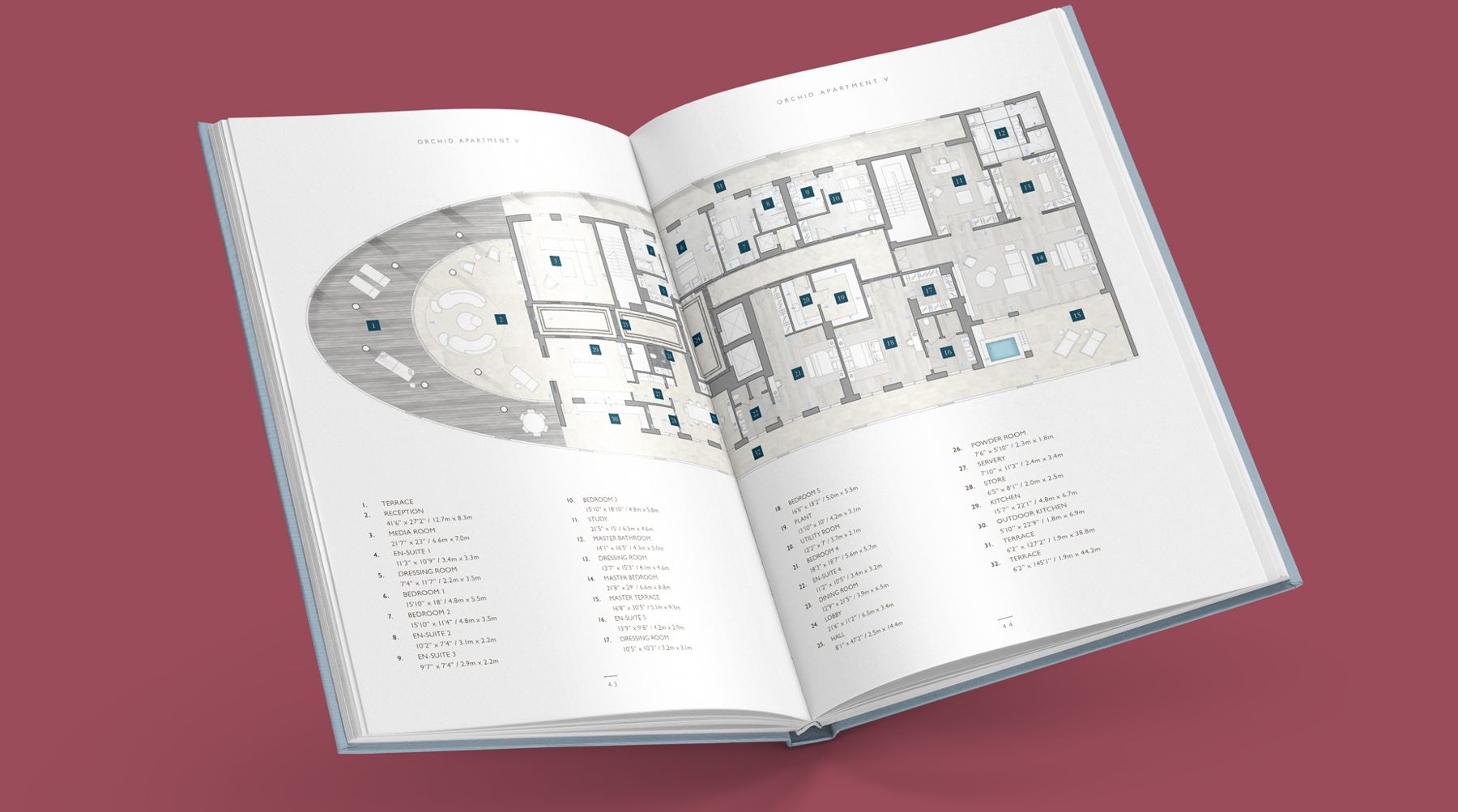 The floorplans, drawn to sit with the photography.