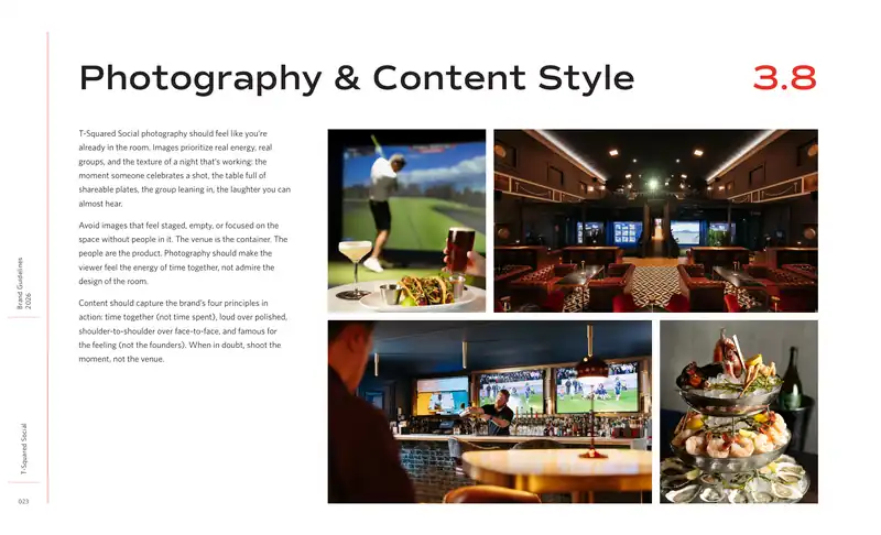Photography: shoot the moment, not the venue.